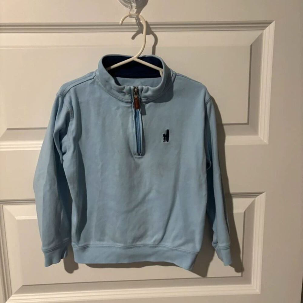 Johnnie-O Light Blue Quarter Zip Pullover Size 4